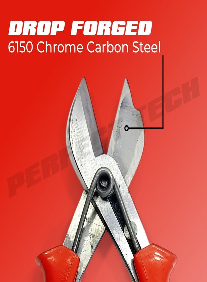 PERFECT TECH Multipurpose Tin Snip Heavy Duty 8 Inch Designed For Cutting Through Various Materials With Ease & Accuracy. Can Cut Electrical Wires,Metal Sheet,Tin, PVC Channel, LED Light Profile - Image 4